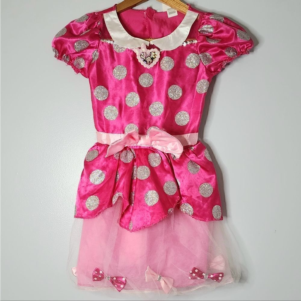 Disney Minnie Mouse dress cistumewith bows size 4-6